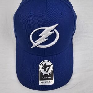 47 Brand Blue Cap with Silver Emblem